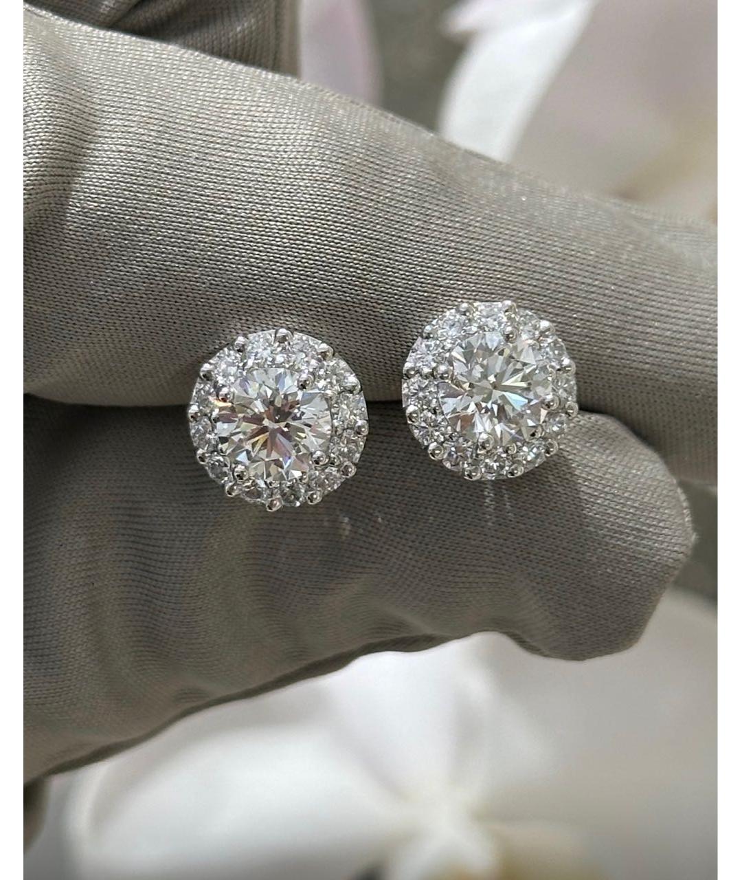 GRAFF Серебряные серьги из белого золота, фото 2