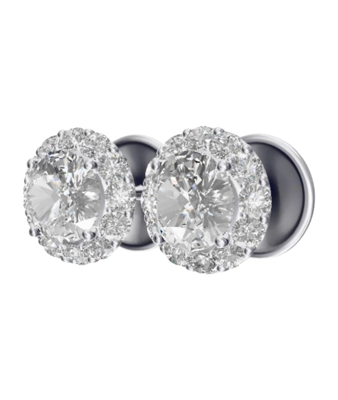 GRAFF Серебряные серьги из белого золота, фото 1