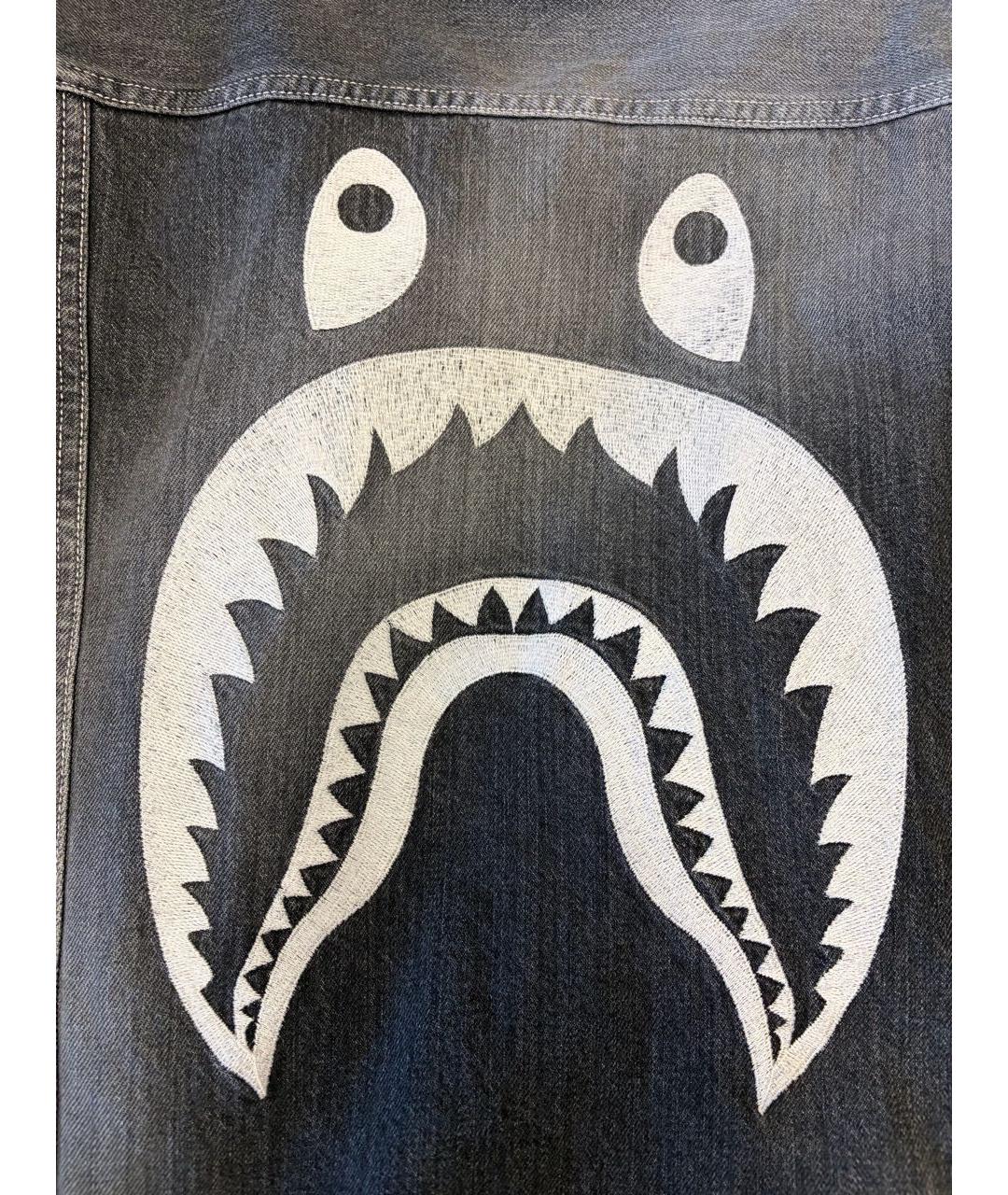 A BATHING APE Серая деним куртка, фото 6