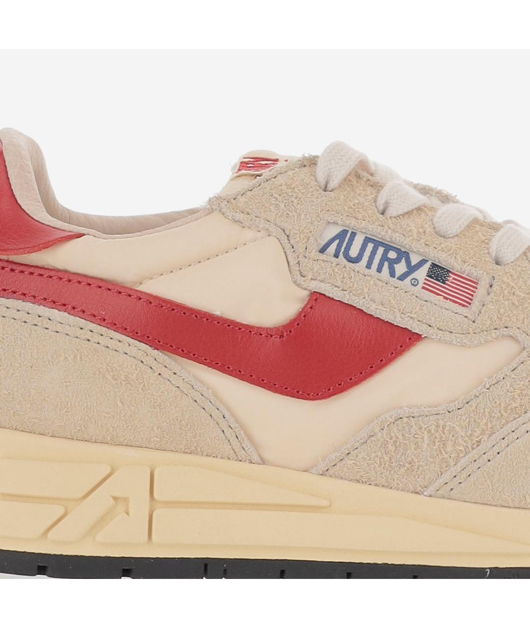 AUTRY Бежевые замшевые низкие кроссовки / кеды, фото 5