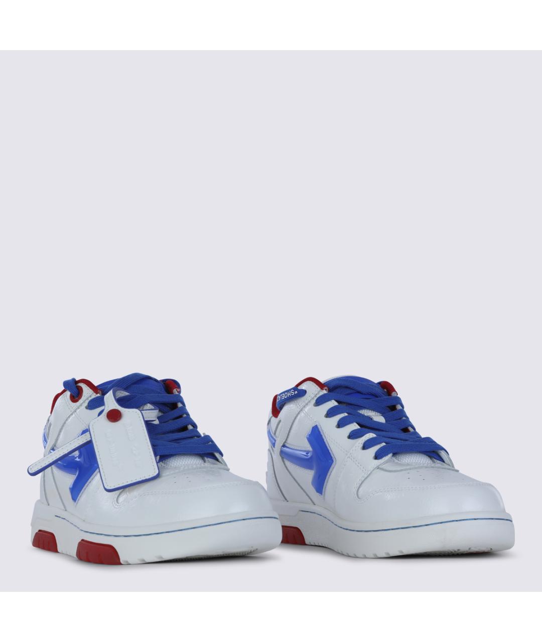 OFF-WHITE Мульти кожаные низкие кроссовки / кеды, фото 2