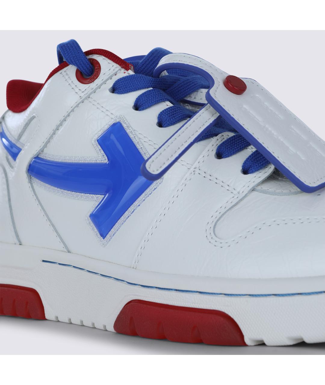 OFF-WHITE Мульти кожаные низкие кроссовки / кеды, фото 4