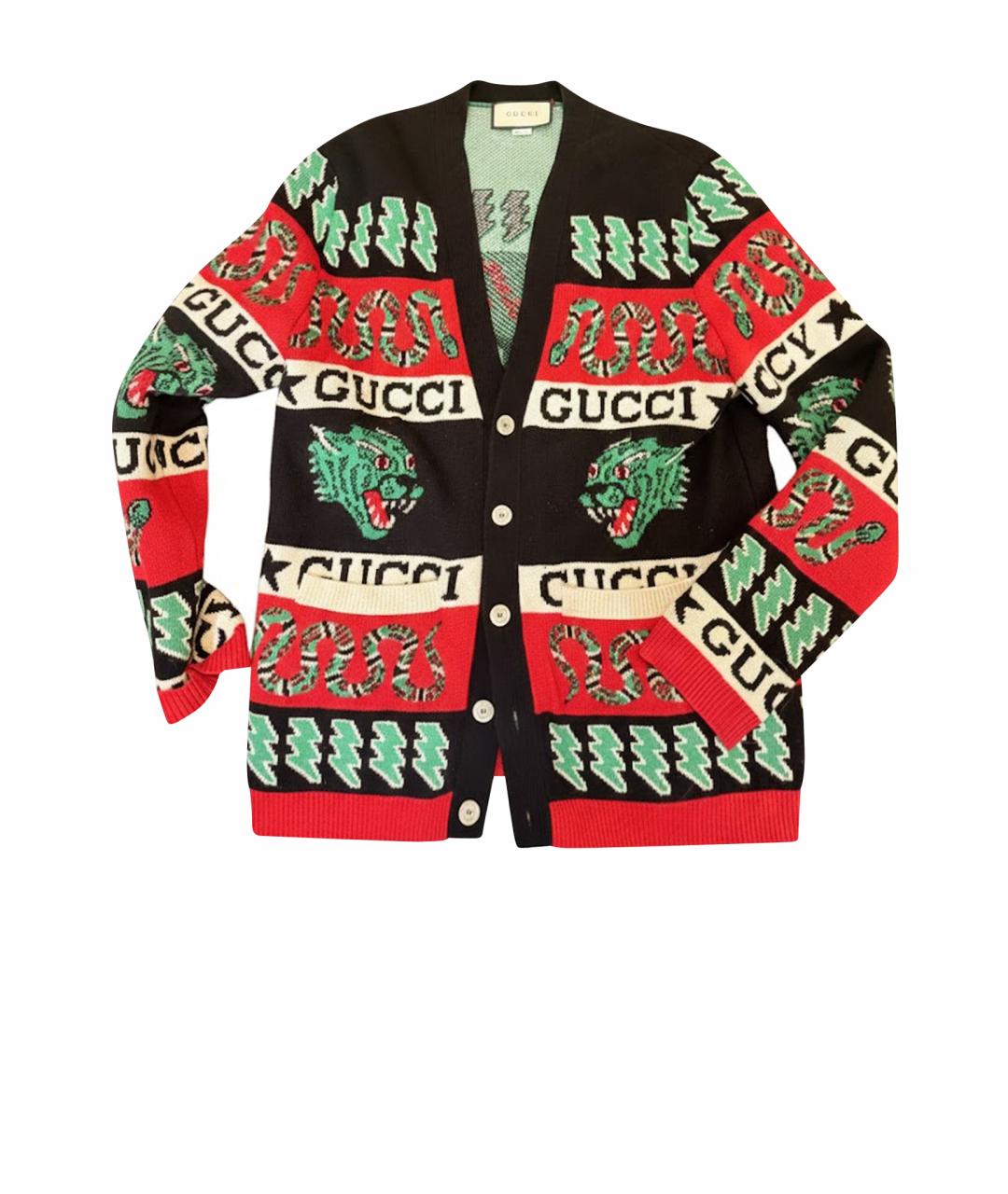 GUCCI Мульти шерстяной джемпер / свитер, фото 1