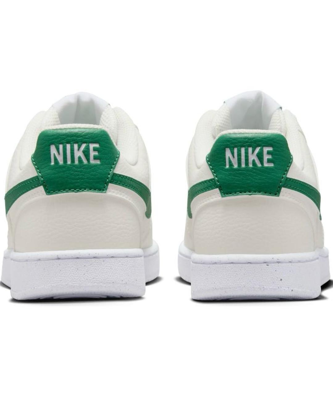 NIKE Бежевые кожаные низкие кроссовки / кеды, фото 3