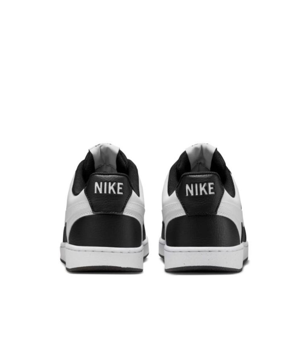 NIKE Черные кожаные низкие кроссовки / кеды, фото 3