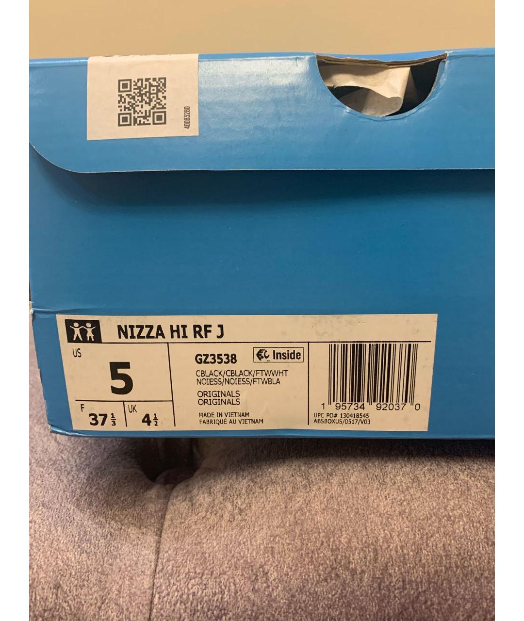 ADIDAS Черные текстильные кеды, фото 6