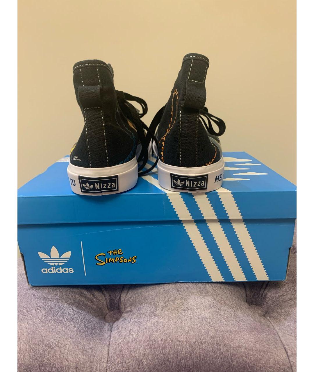 ADIDAS Черные текстильные кеды, фото 4