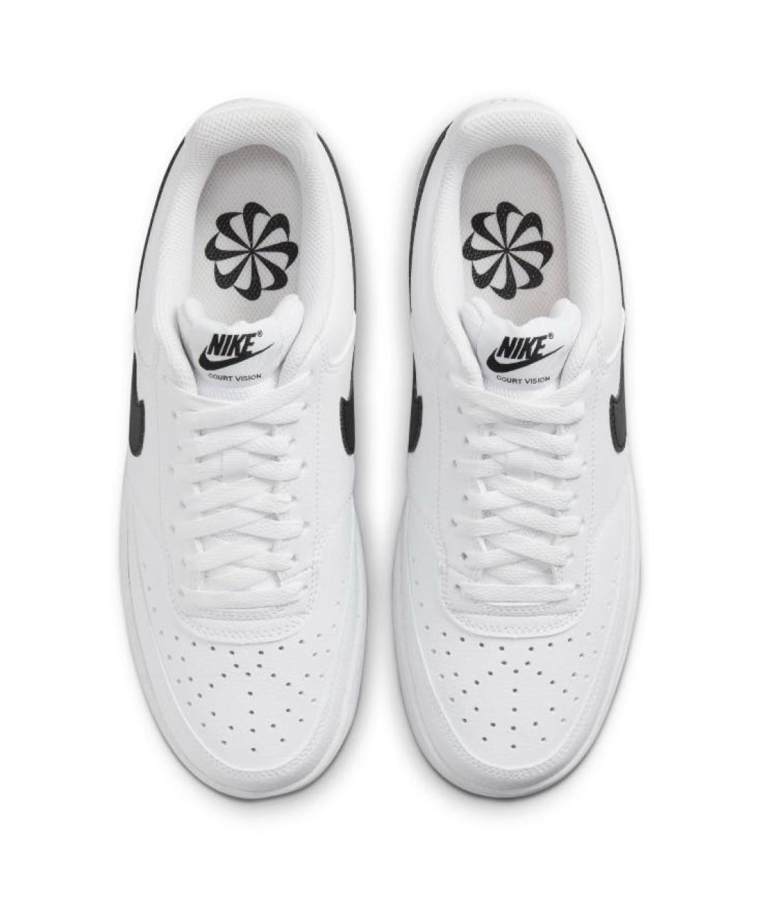 NIKE Белые кожаные низкие кроссовки / кеды, фото 4