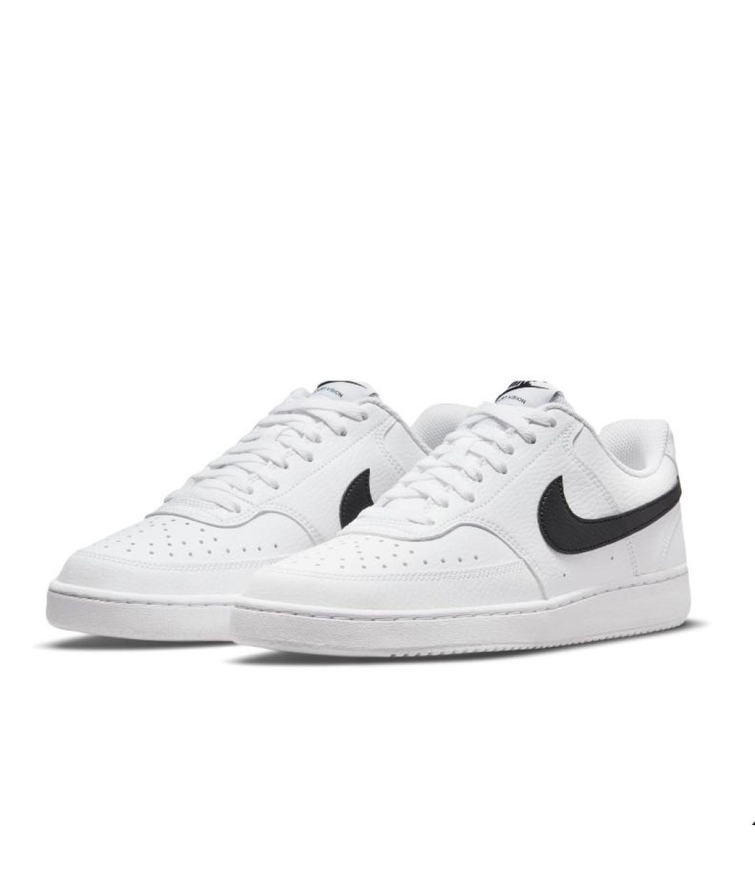 NIKE Белые кожаные низкие кроссовки / кеды, фото 3