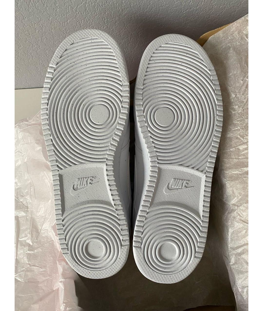 NIKE Белые кожаные низкие кроссовки / кеды, фото 6