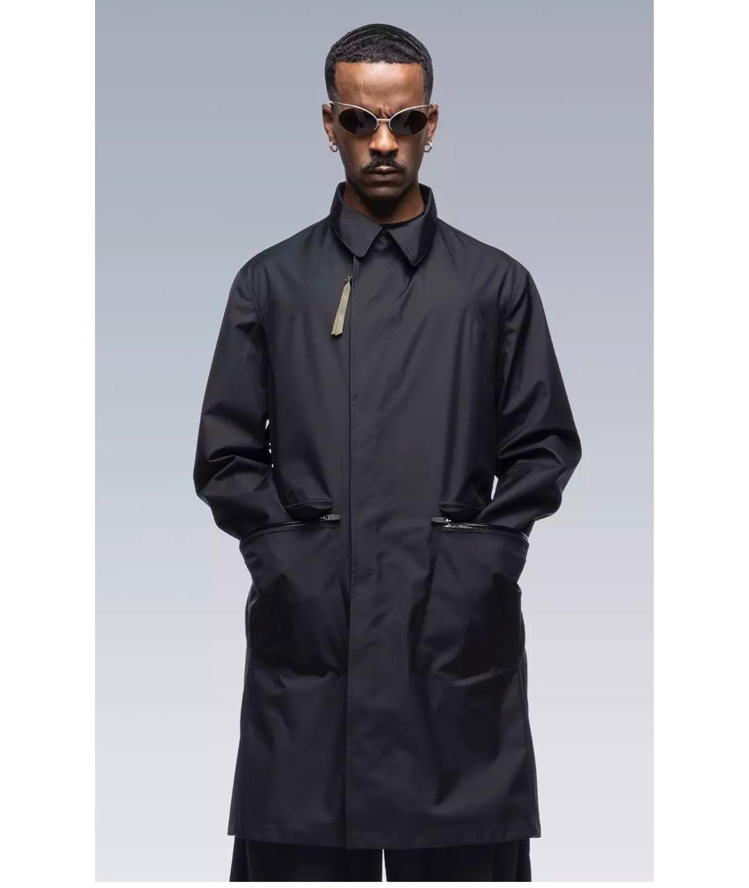 ACRONYM® Черный полиамидовый тренч / плащ, фото 6