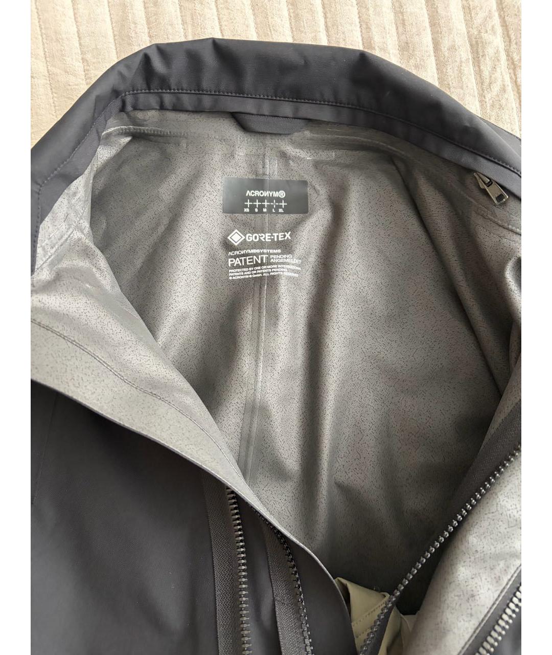 ACRONYM® Черный полиамидовый тренч / плащ, фото 4