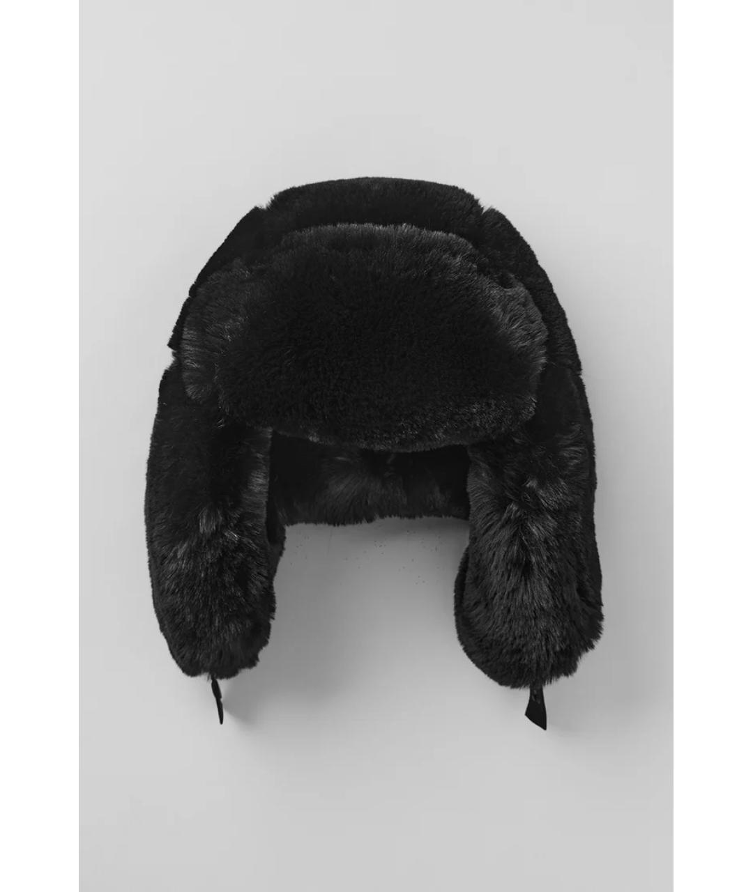 ALO YOGA Черная шапка, фото 3