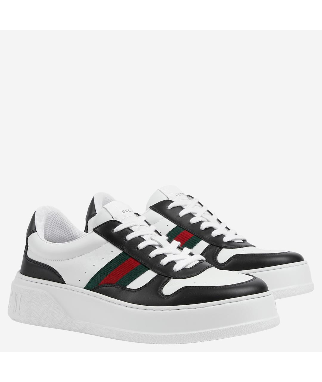 GUCCI Мульти кожаные низкие кроссовки / кеды, фото 2