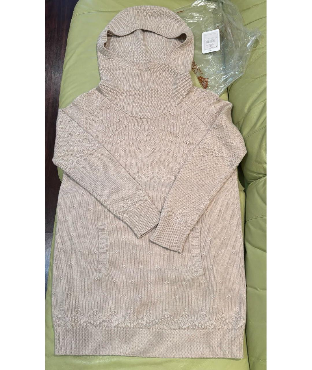 LORO PIANA Бежевый кашемировый джемпер / свитер, фото 2