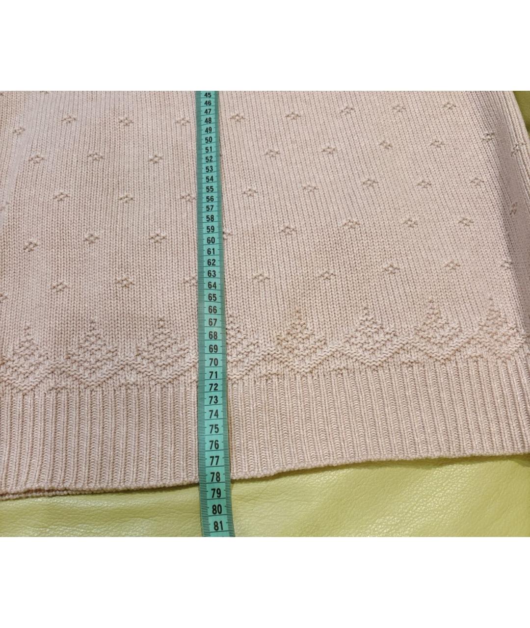LORO PIANA Бежевый кашемировый джемпер / свитер, фото 5