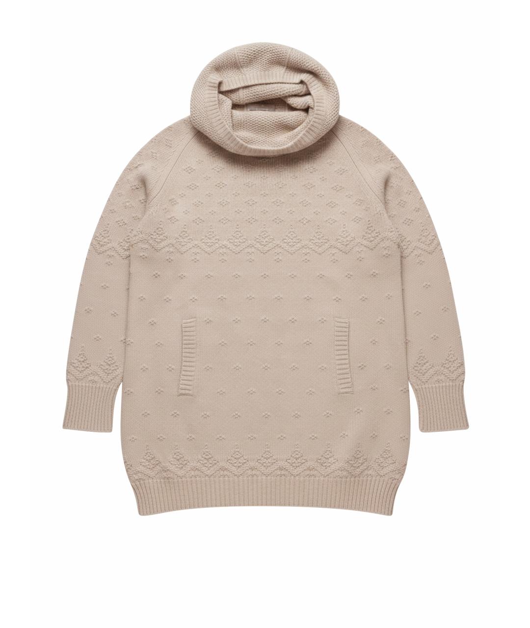 LORO PIANA Бежевый кашемировый джемпер / свитер, фото 1