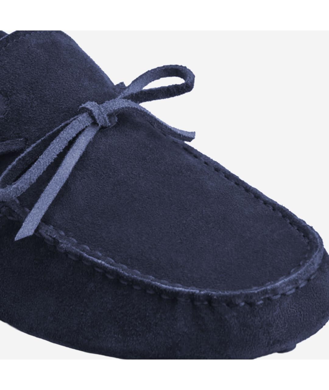 TOD'S Синие замшевые мокасины, фото 4