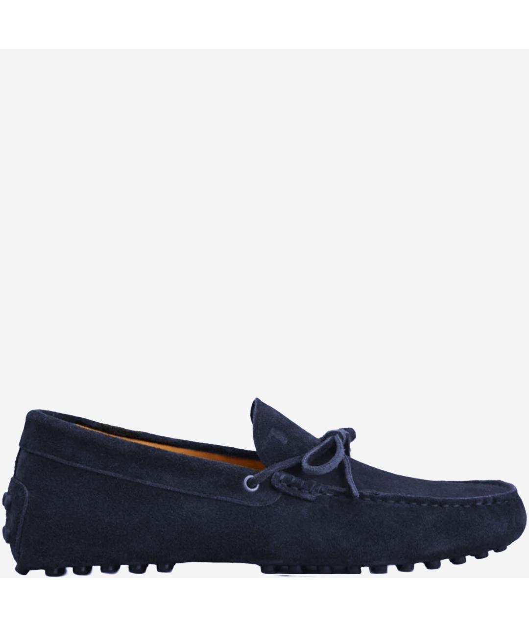 TOD'S Синие замшевые мокасины, фото 5