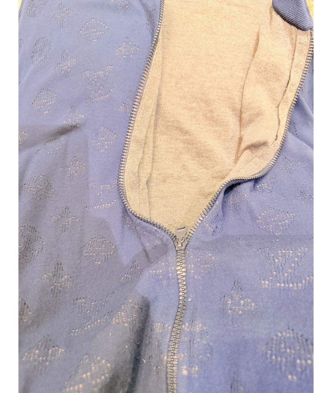 LOUIS VUITTON Темно-синий вискозный джемпер / свитер, фото 4