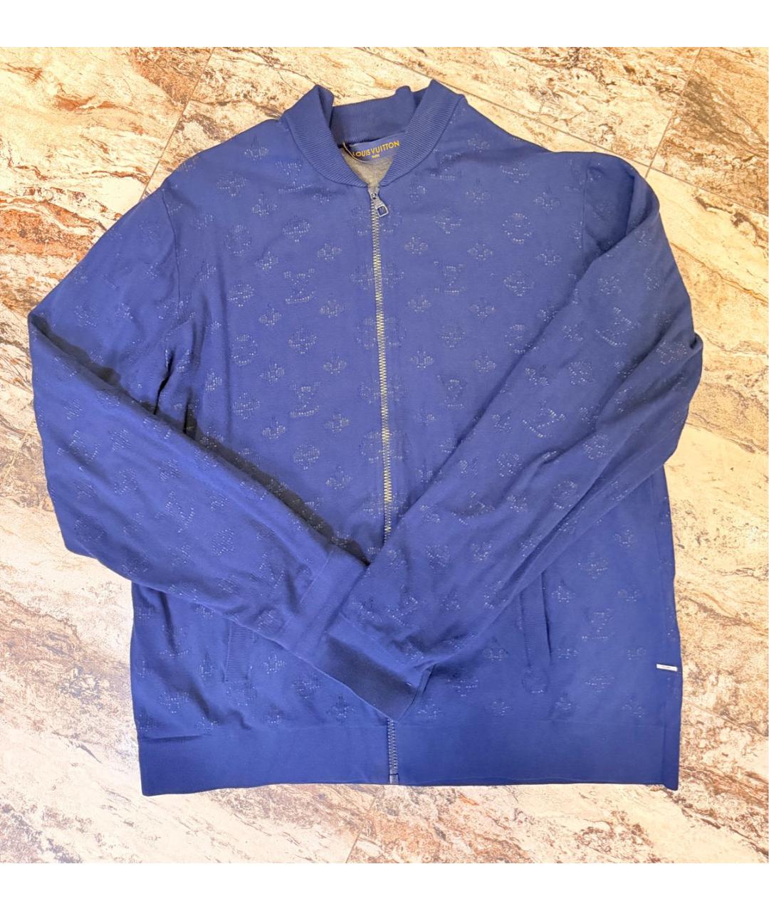 LOUIS VUITTON Темно-синий вискозный джемпер / свитер, фото 6