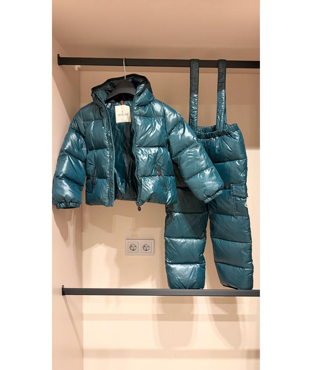 MONCLER Зеленый комбинезон, фото 8
