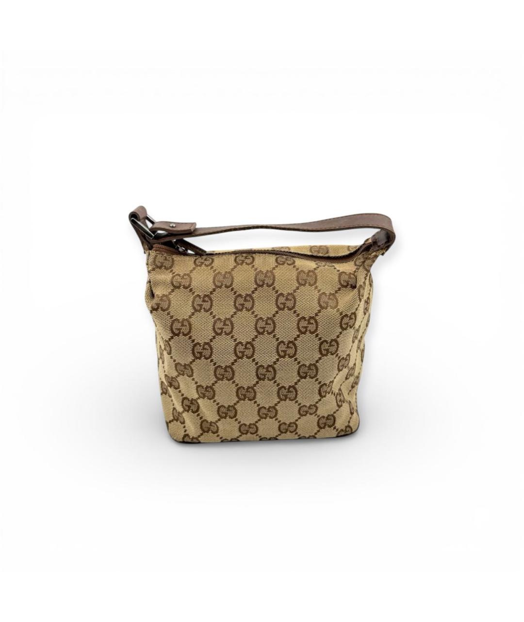 GUCCI Бежевая тканевая сумка с короткими ручками, фото 7