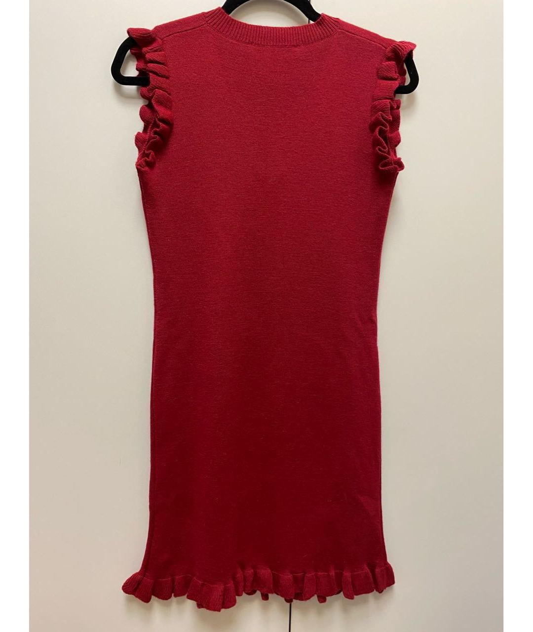 LOVE MOSCHINO Красное шерстяное платье, фото 2