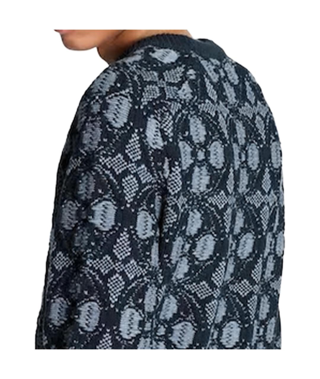 LOUIS VUITTON Синий шерстяной джемпер / свитер, фото 4