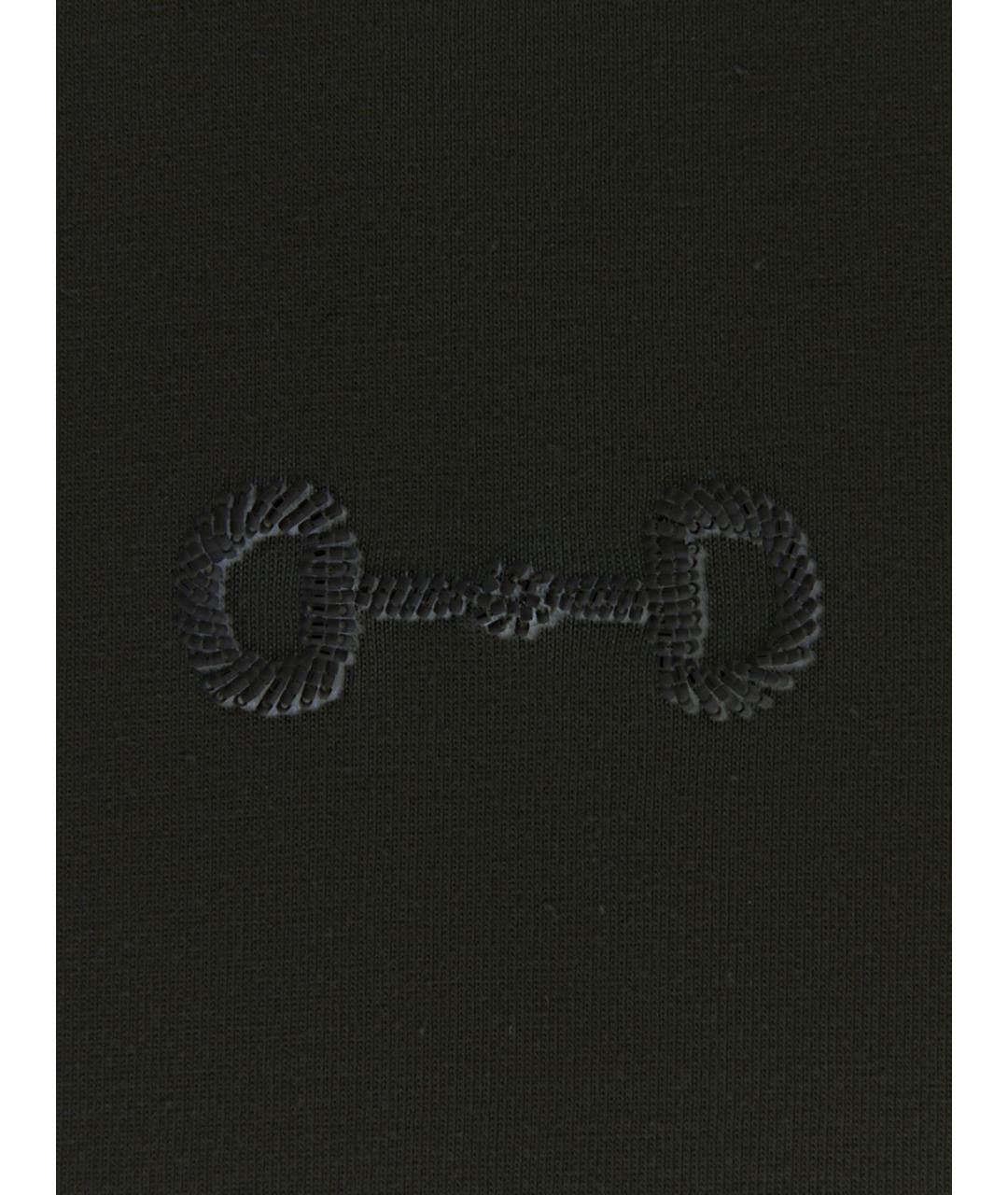 GUCCI Черная хлопковая футболка, фото 3