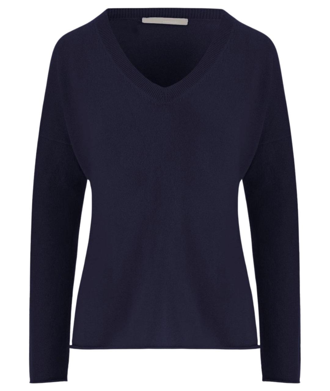 ALLUDE Темно-синий кашемировый джемпер / свитер, фото 1