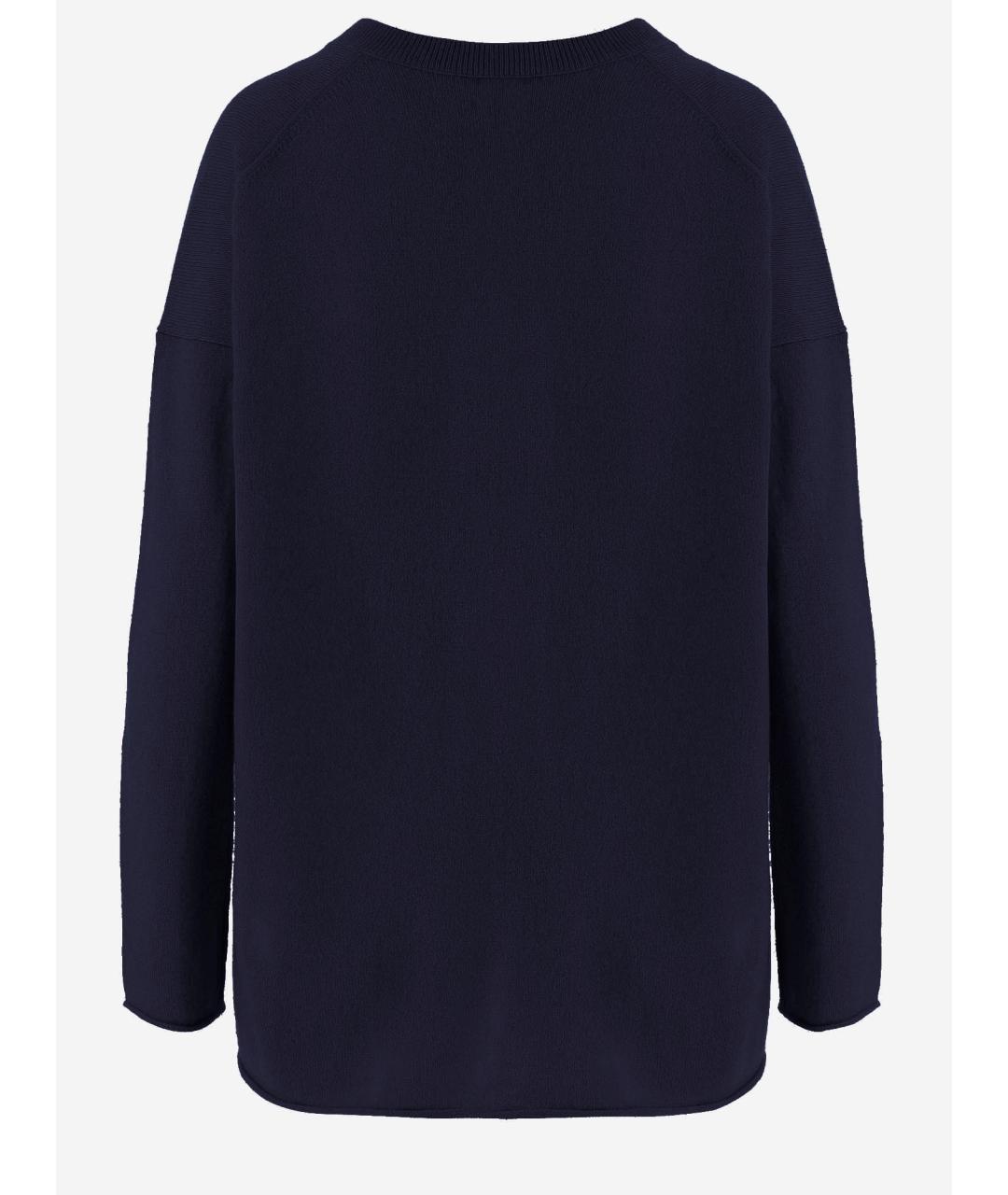 ALLUDE Темно-синий кашемировый джемпер / свитер, фото 2