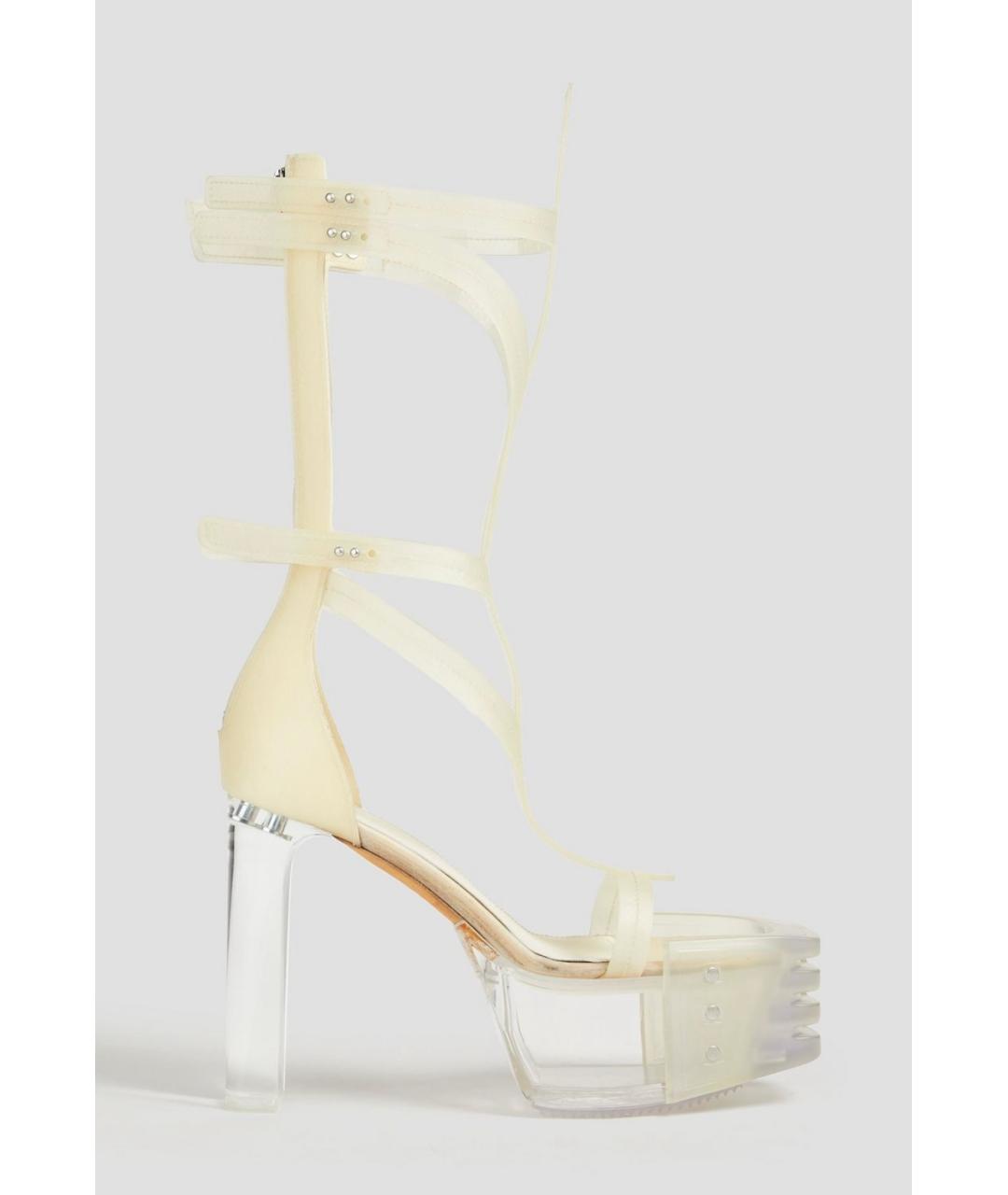 RICK OWENS Бежевые босоножки, фото 5