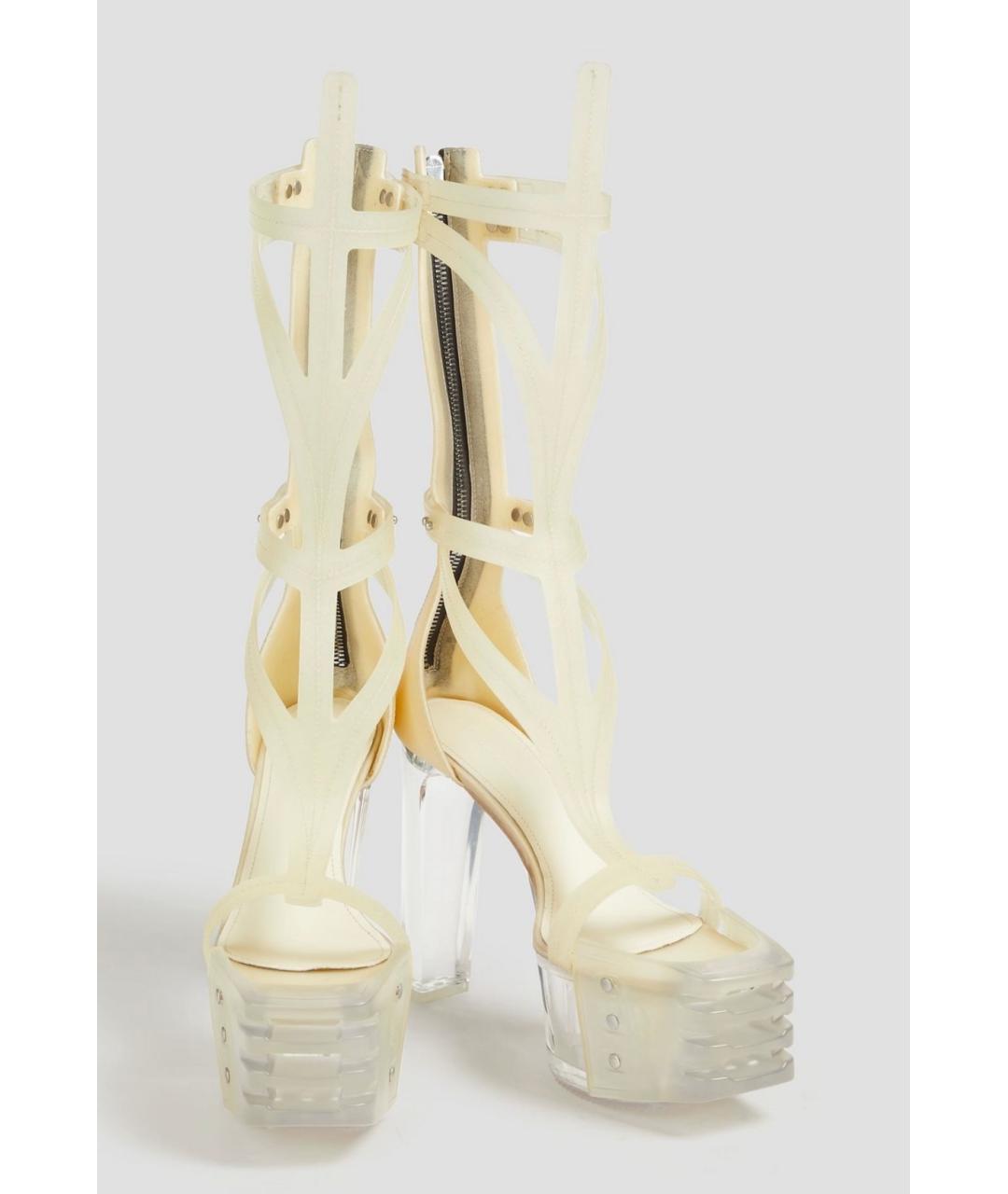 RICK OWENS Бежевые босоножки, фото 2