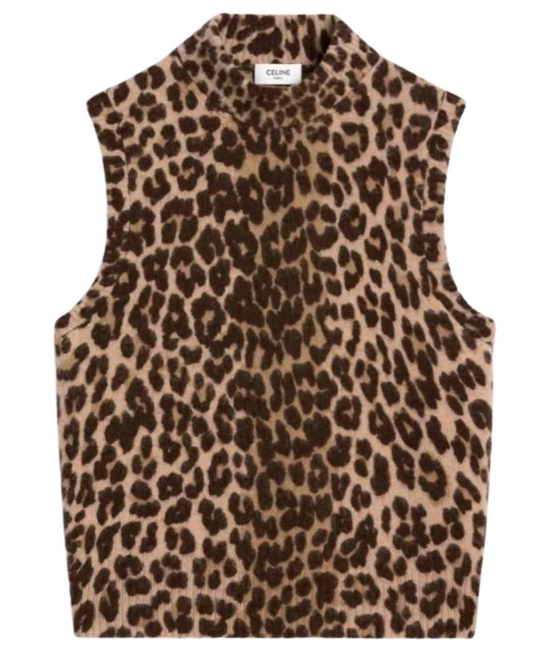 CELINE Коричневый кашемировый джемпер / свитер, фото 1