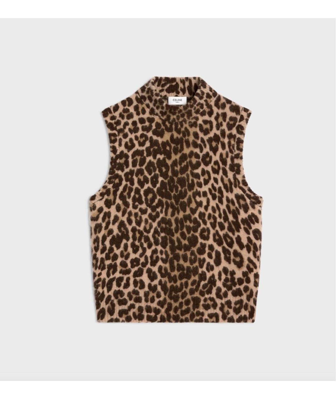 CELINE Коричневый кашемировый джемпер / свитер, фото 5