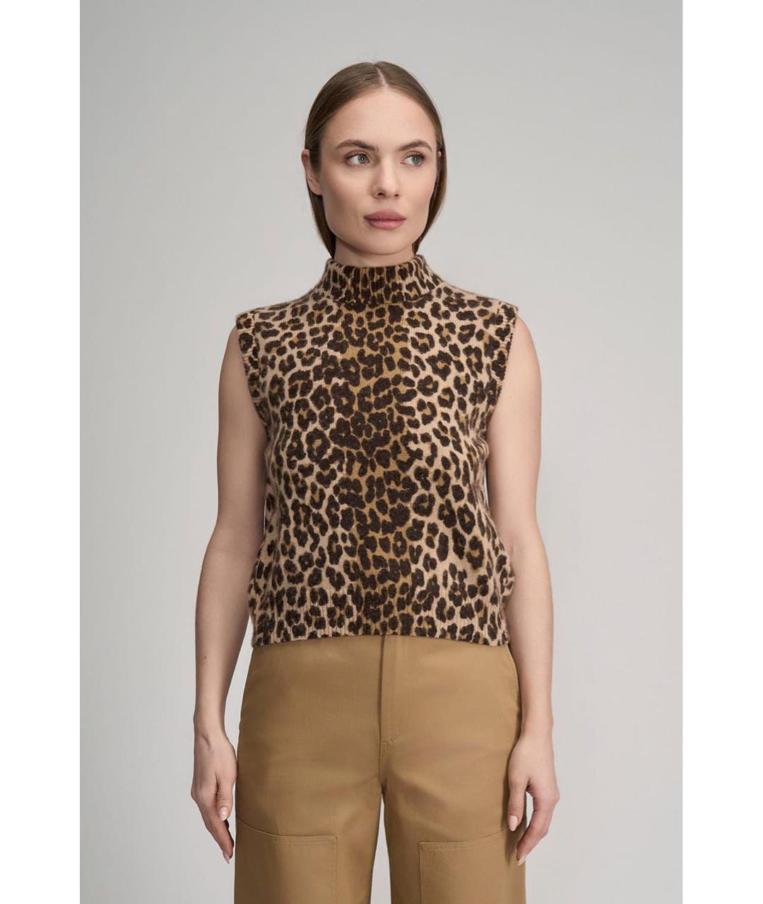 CELINE Коричневый кашемировый джемпер / свитер, фото 7