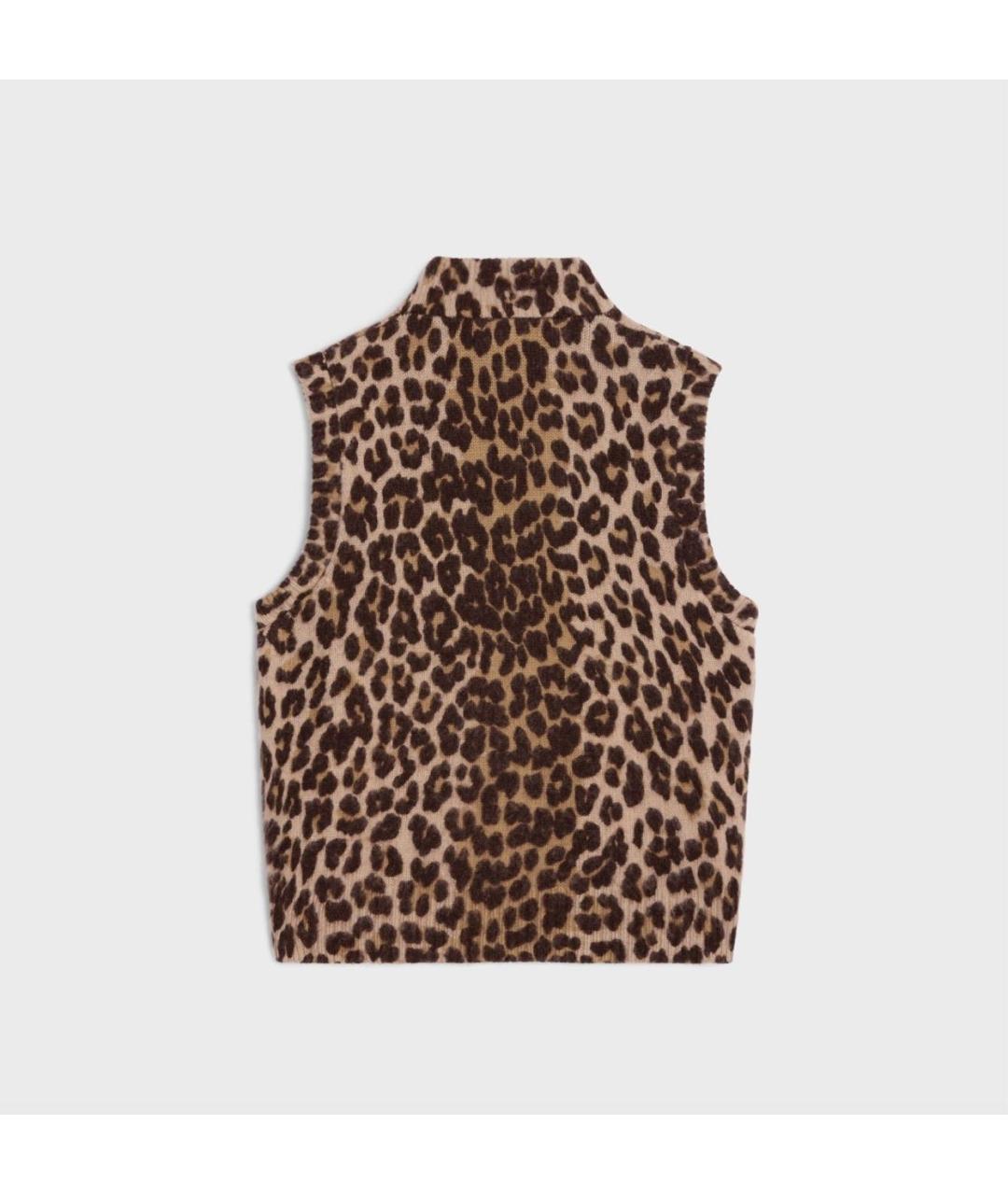 CELINE Коричневый кашемировый джемпер / свитер, фото 6