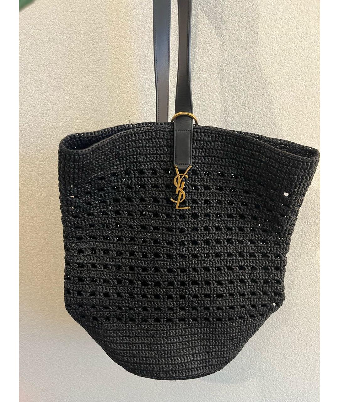 SAINT LAURENT Черная сумка тоут, фото 4