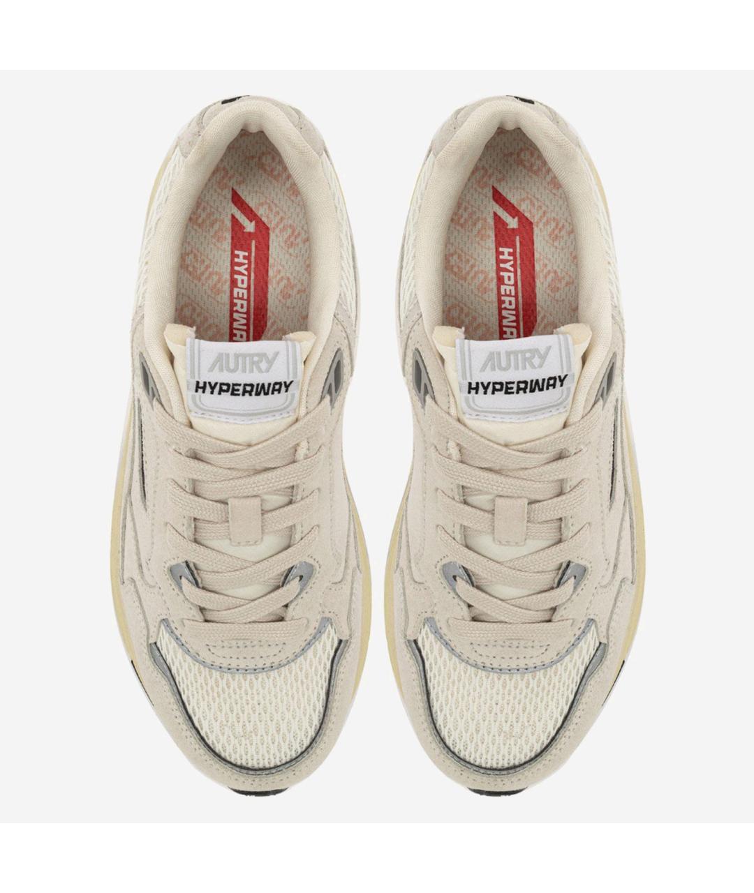 AUTRY Бежевые замшевые низкие кроссовки / кеды, фото 2