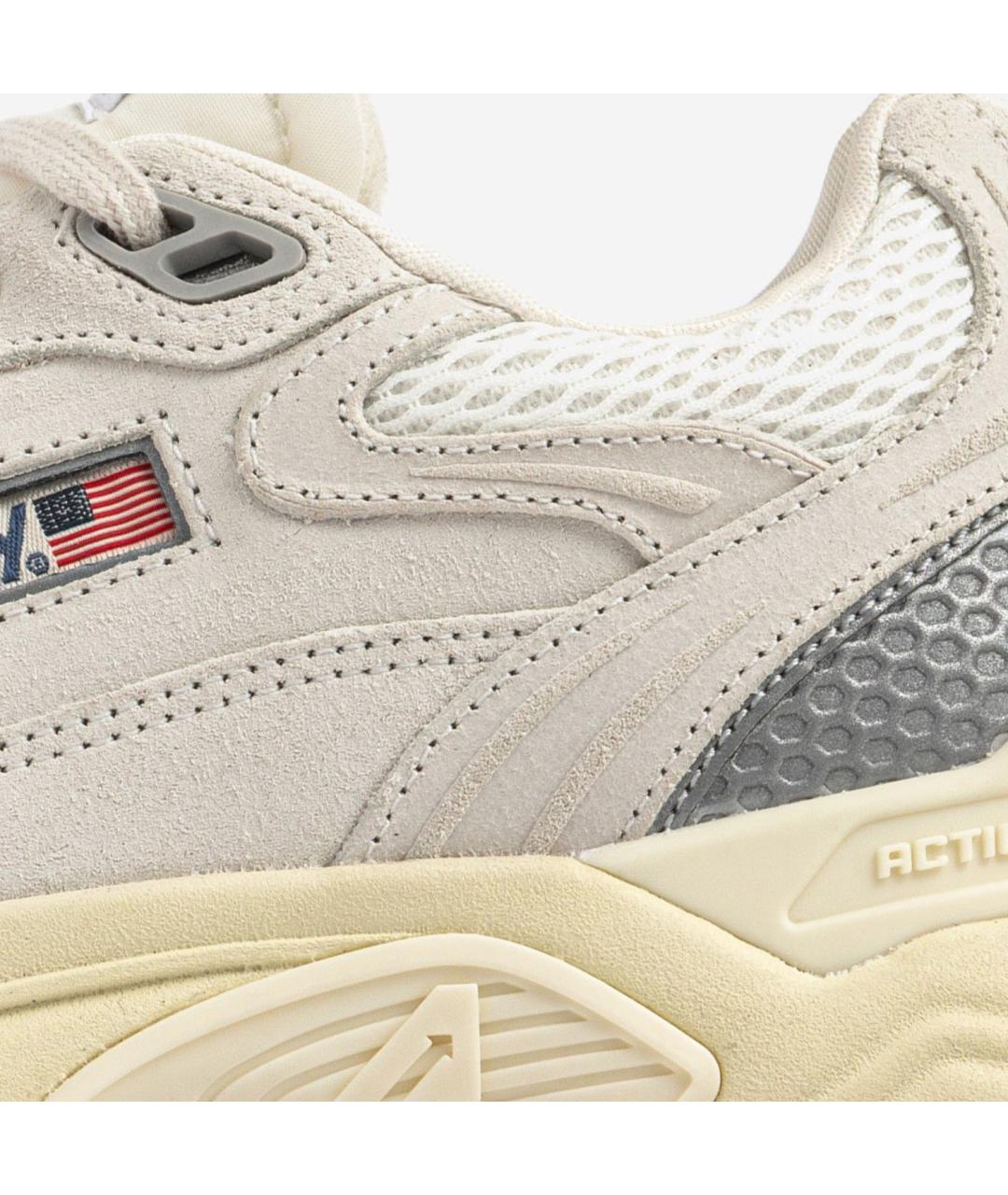 AUTRY Бежевые замшевые низкие кроссовки / кеды, фото 5