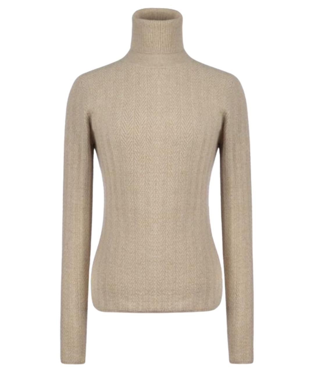 YANA RASKOVALOVA Бежевая кашемировая водолазка, фото 1