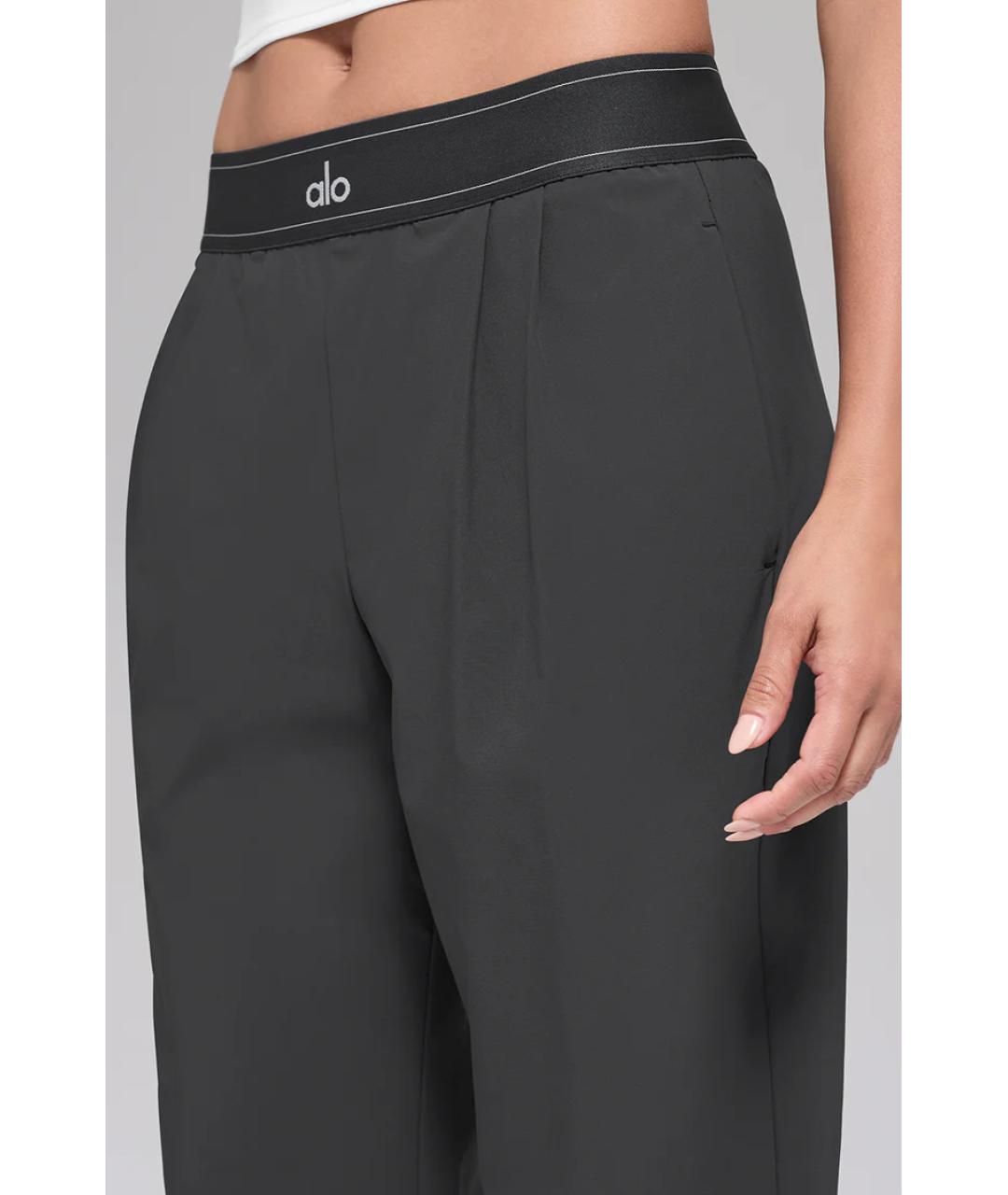 ALO YOGA Антрацитовые прямые брюки, фото 5