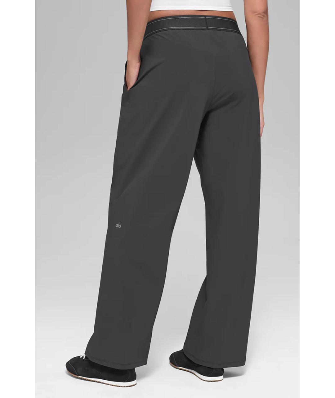ALO YOGA Антрацитовые прямые брюки, фото 6