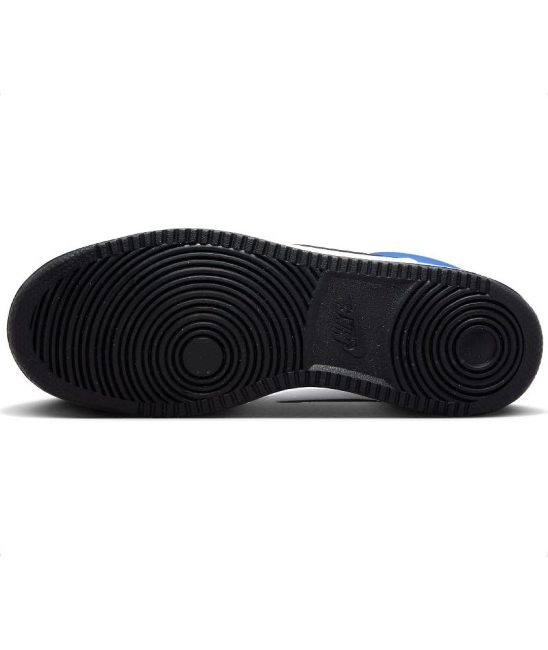 NIKE Синие кожаные высокие кроссовки / кеды, фото 5