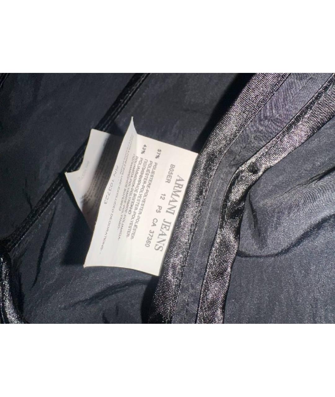 ARMANI JEANS Черный полиамидовый жакет/пиджак, фото 6