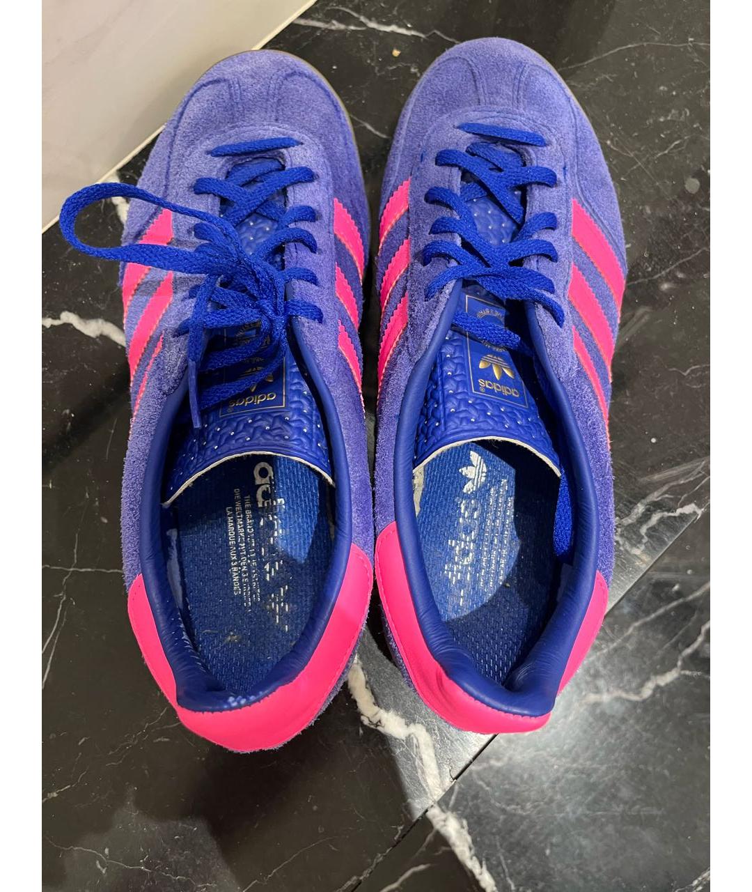 ADIDAS Фиолетовые замшевые кеды, фото 3