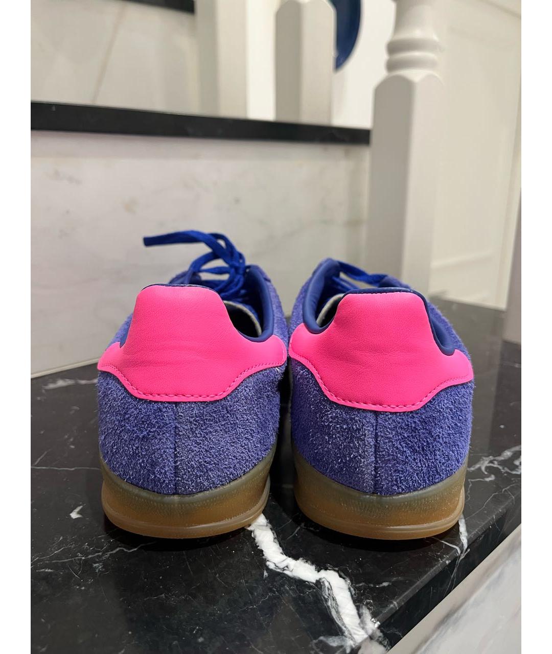 ADIDAS Фиолетовые замшевые кеды, фото 4