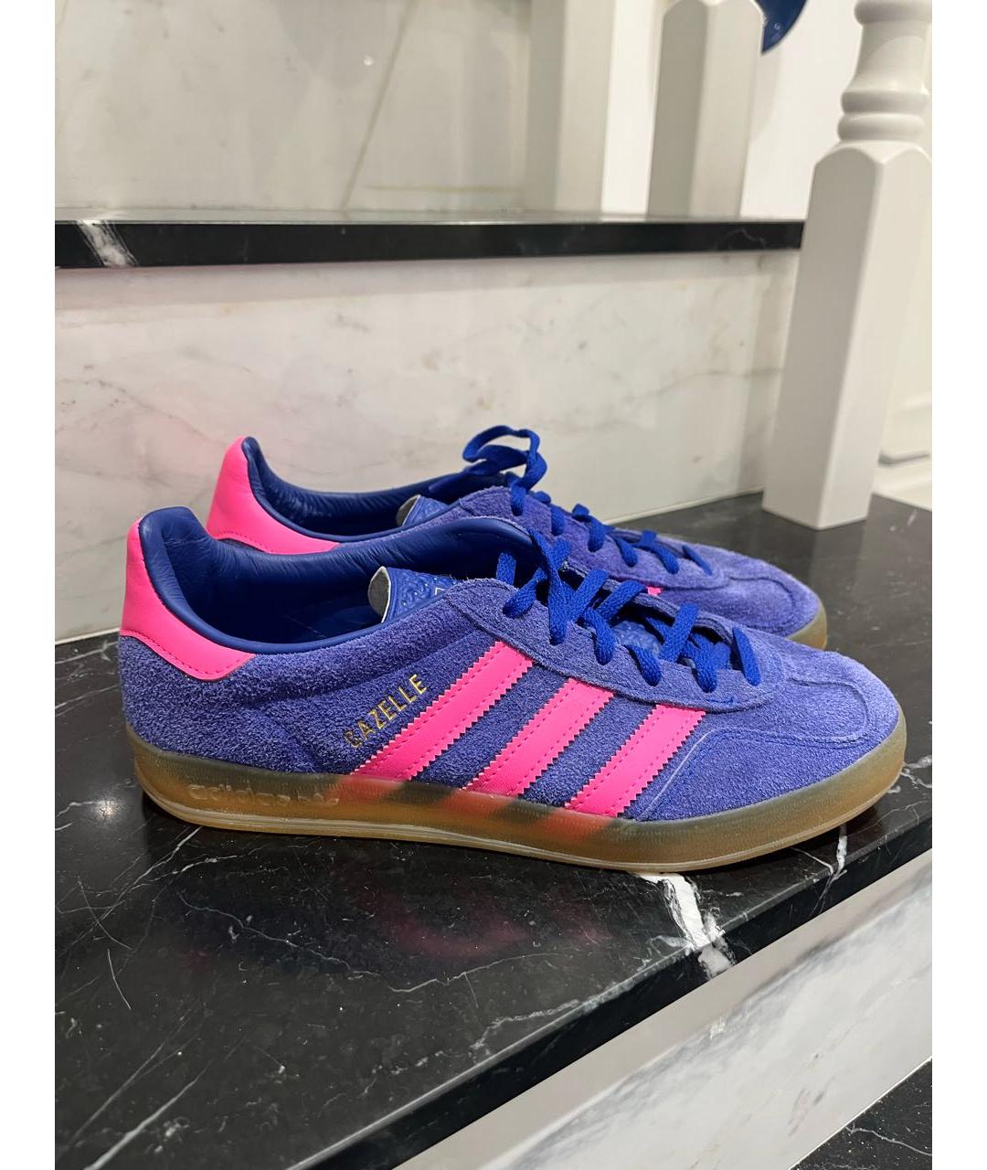 ADIDAS Фиолетовые замшевые кеды, фото 6