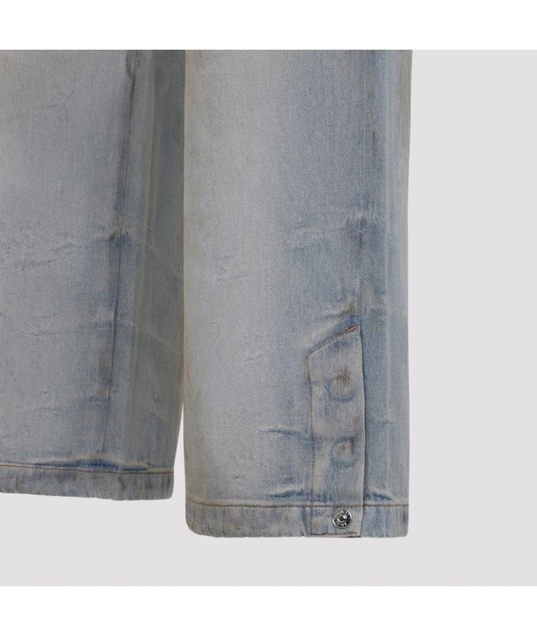 AMIRI Синие хлопковые повседневные брюки, фото 5